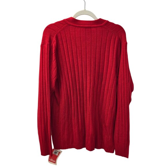 NWT Vitos Ribbed Cardigan Sweater Size 40/US Large - Picture 2 of 6